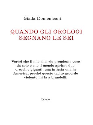 cover image of Quando gli orologi segnano le sei